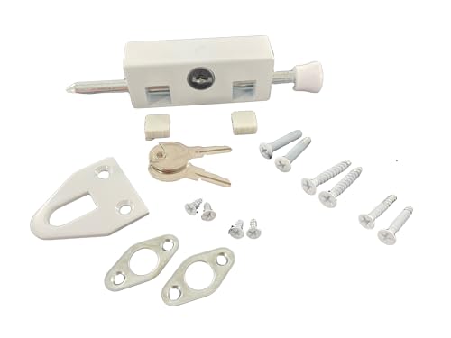 Pro-Lok/Entry Armor Patio Door Lock – Sliding Glass Door Security Lock, Adjustable Child Resistant Lock for Sliding Doors, Heavy Duty Anti-Theft Door Brace for Enhanced Home & Apartment Security