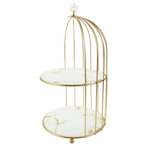 Présentoir à gâteau cage à oiseaux démontable pour buffet sans encombre