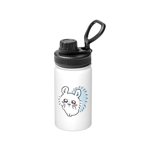 ステンレスカップ ちいかわ モモンガ コーヒーカップ 大容量 保温 保冷 直飲み 真空断熱 蓋付き 水筒 マグボトル かわいい キャラクター 車載 持ち運びやすい ビール 家庭用 車用 オフィス プレゼント 350ml