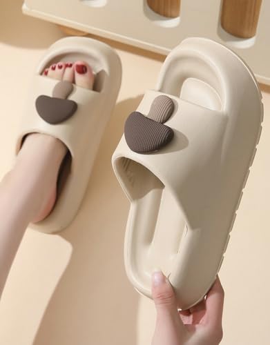 Women’s Cute Mushroom Slippers Open Toe Slip-On Shower Beach Pool Platform Sandals Thick Sole Bathroom Cloud Slides2