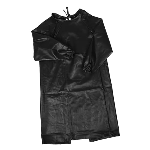 FOMIYES Chemical Protective Long Sleeve Waterproof Smock Cooking Apron Lab Work Dog Grooming