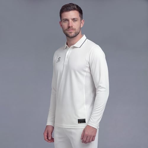 Image of SHREY Cricket Premium Polo T Shirt Long Sleeve for Men's