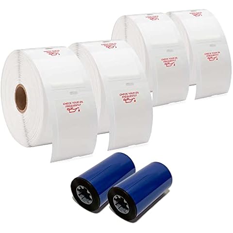 Red Oil Can Automotive Oil Change Label Kit Small Cover