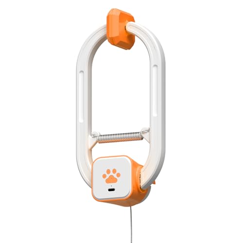 Image of Interactive cat toy, Electric cat teaser, Door clip, 2 Motion modes,Orange