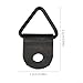 50PCS Iron Wall Hangers for Picture Frames - Triangular Hook Nail Hardware for Home Improvement, for Easy Install Photo Frame Hanging Accessories in Black,（Black）