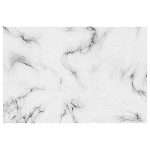 Sets de table en marbre blanc chic pour art de la table haut de gamme