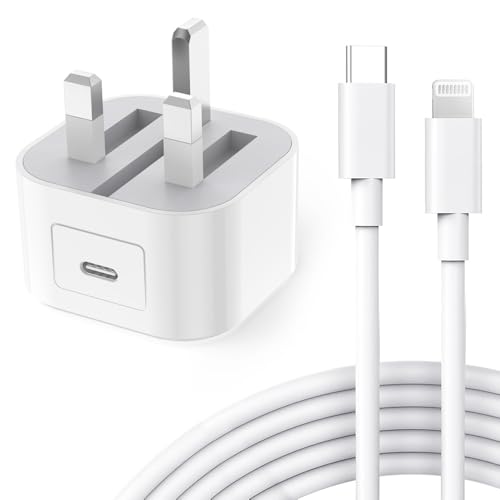 iPad Charger and Plug 20W USB C Fast Charger With 2M Cable for iPad Pro 9.7 10.5 12.9 inch 1st 2nd Generation/iPad Air 3rd/iPad Mini 2 3 4 5th Gen/iPad 4th 5th 6th 7th 8th 9th/iPhone 14 13 12 11