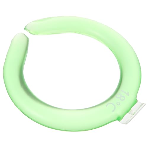 Ciieeo Enfriador de Cuello Bolsa de Gel Verde y Banda Ajustable, Paquete de Hielo Reutilizable para Alivio en Verano, Uso Diario y Cuidado Personal Ventilación Mejorada