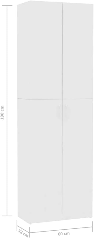 【Priority Shipping】 Staff Locker, Office Storage, for School, Gym, Home, Office Locker Compartment Office Cabinet White 23.6"x12.6"x74.8" Chipboard