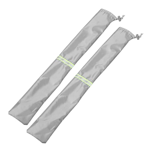ULTECHNOVO Cubiertas Protectoras para Limpiaparabrisas de Coche Fundas para Escobillas Laterales Agua y Polvo Uso Invierno y Lluvia Gris