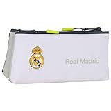 Neceser pequeño Doble Real Madrid 25/26 con Dos Compartimentos para Aseo, Viaje y Uso Escolar Diario