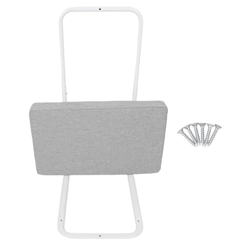 NOENNULL Barandilla Protectora para Cama de bebé, Anticaída, Suave, Universal, Ajustable, Barandilla para Cabecera de bebé, Acolchado para Camas de Cuna (Gris)