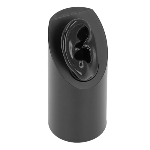 ZJchao Silicone Flexible Ear Model Simulation for Ear Jewelry Display Acupuncture Model Silicone (Black)