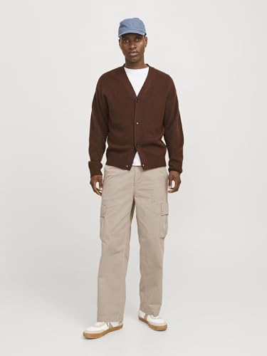 Pantalon Cargo Wide Leg Toile Épaisse - Style Multipoches et Coupe Ample Structurée