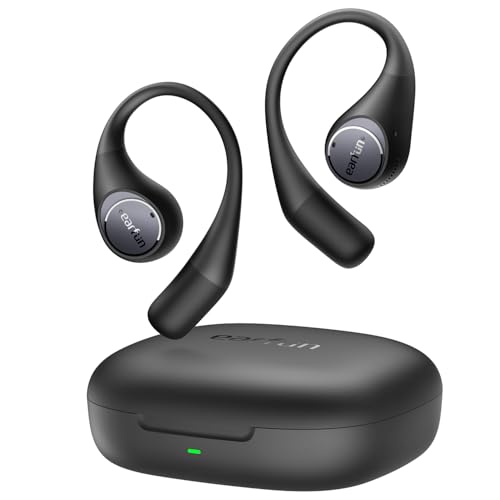 EarFun OpenJump Bluetooth Open-Ear Kopfhörer, Hi-Res Audio, LDAC, Theatermodus, anpassbare Ohrbügel, 42 Std Akku, Kabelloses Laden, IPX7 Sportkopfhörer, Klare Anrufe mit KI,...
