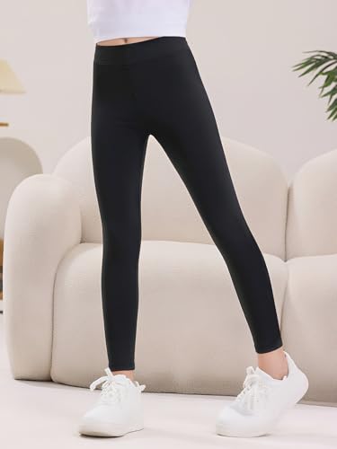 Haloumoning Kids Girls Striped Leggings Toddler Cute Elastic Waist Printed Pants 3-10 Years2