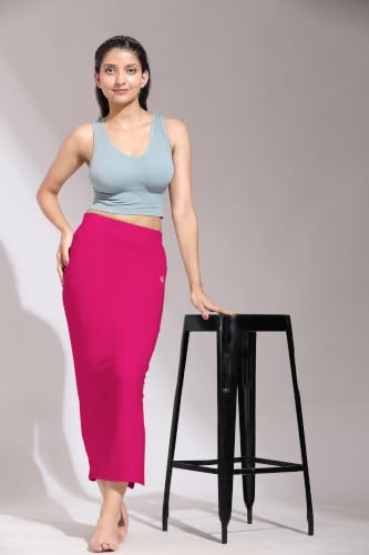Image of TRENDMALLS Women's Polyester Spandex Stretchable Straight Saree Shapewear Petticoat for Women, Cotton Blended, Skirts for Women, Saree Shaper