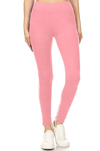 Image of Leggings Depot High Waisted Leggings for Women Buttery Smooth & Soft Women's Solid Yoga - Reg, Plus, 1X3X, 3X5X