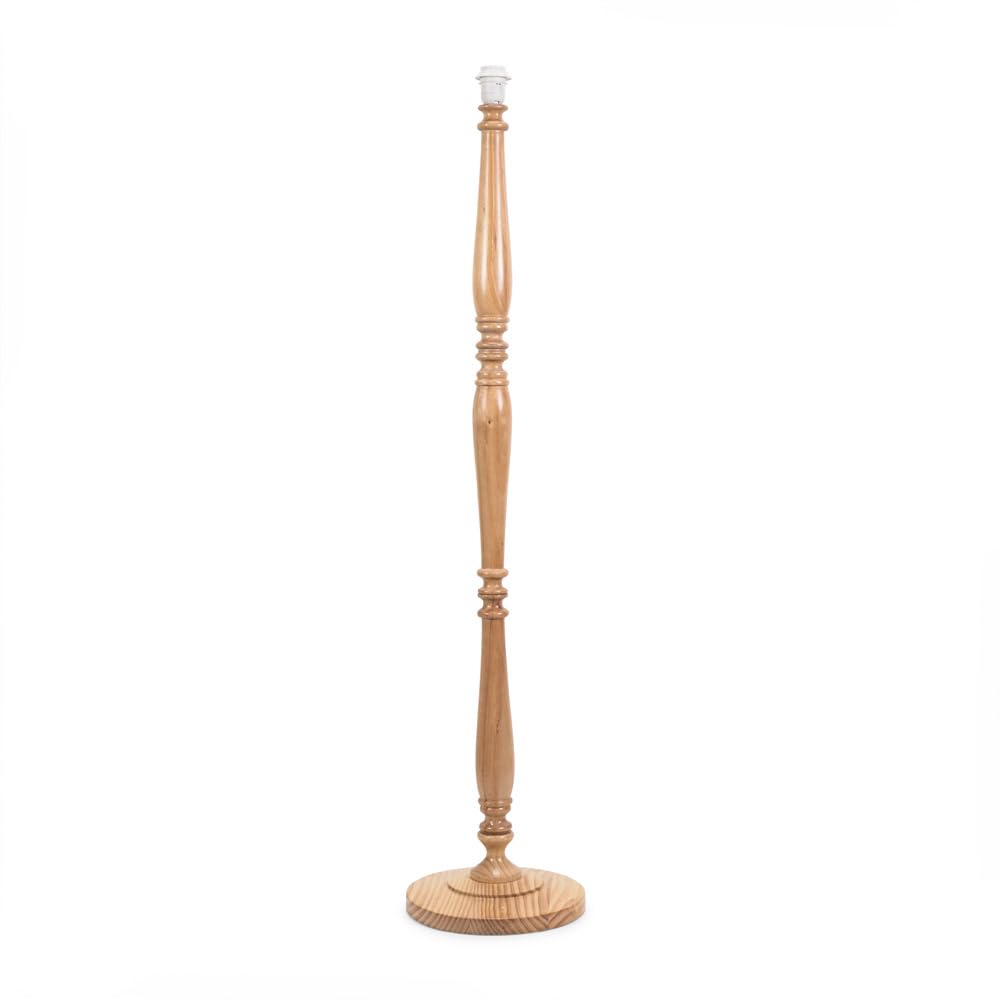 ValueLights | Traditional Light Wood Candlestick Floor Lamp Base for Living Room | Floor Lamps, Home Décor & Improvement Essential