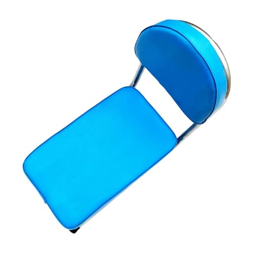 Selle de vélo avec dossier confortable et assise bleue épaisse pour le cyclisme