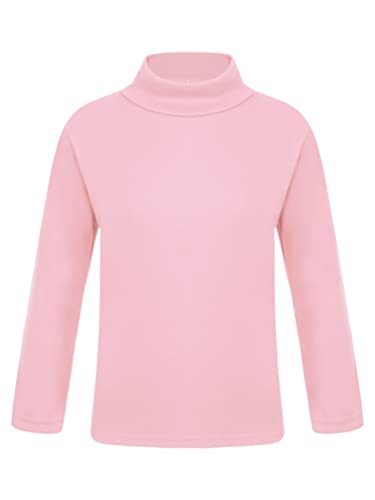 TiaoBug Kids Boys Girls Cotton Turtleneck Warm Shirts Basic Long Sleeves Thermal Underwear Tops