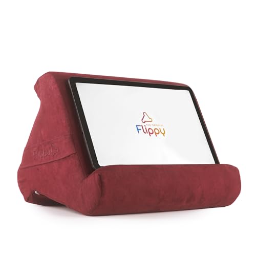 Flippy Original Tablet Pillow Stand & iPad Holder Gift for Book Lovers & Readers Multi-Angle Stand with Storage for Lap Desk & Bed Compatible with Kindle Fire iPad & Samsung Nebbiolo