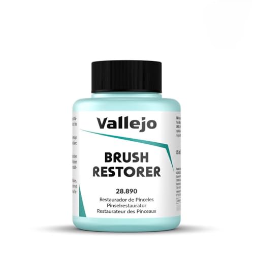 Vallejo Brush Restorer 85 ml Revives and Cleans Brushes Ideal for Acrylic and Oil Paints Non-Toxic Formula Essential for Artists