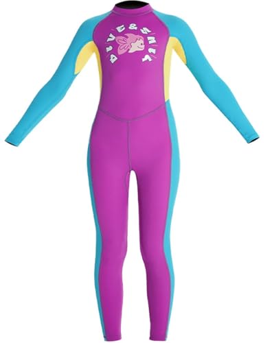 Youth Girls Boys One Piece Water Sports Sun Protection Rash Guard UPF 50+ Long Sleeves Full Suit Swimsuit Wetsuit