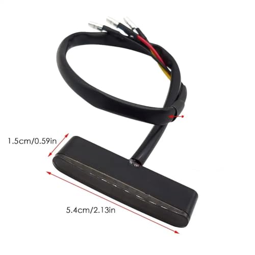 Feu de frein moto LED universel stop et plaque d'immatriculation