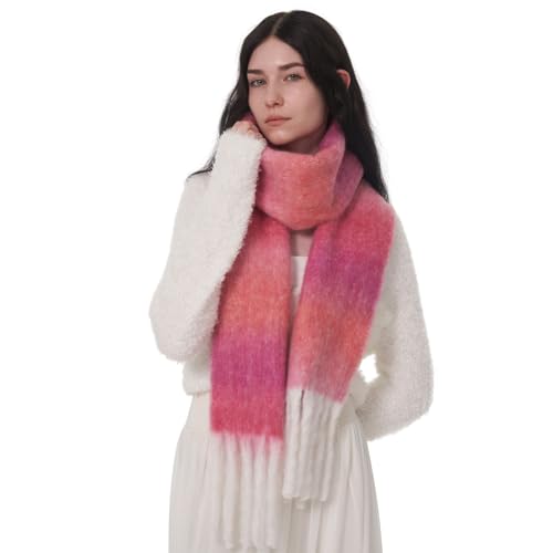 SUNDSGT Winter Scarf for Women Cold Weather Soft Long Ladies Blanket Warm Thick Wool Scarf Shawl Wrap