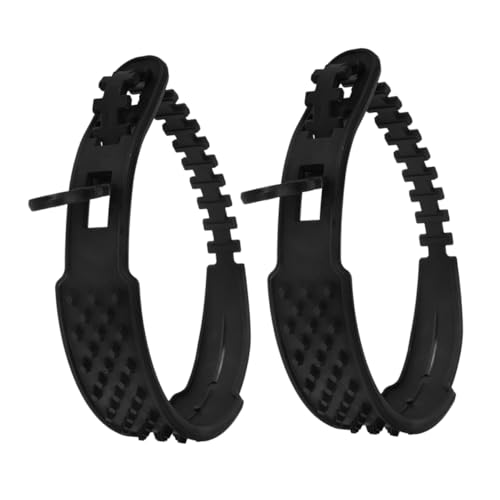 Alipis 2 Piezas Cadenas de Nieve Antideslizantes Automóviles y Motocicletas de Cadenas y Hielo Instalación y Segura Esenciales de Vehículos Color Negro