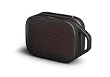 PHILIPS TAS1209 Wireless Portable Bluetooth Speaker with 5W Output, Punchy Bass with Radiator, Stereo Pairing, IPX4 Splash Resistant, Hands-Free Calls (Black)