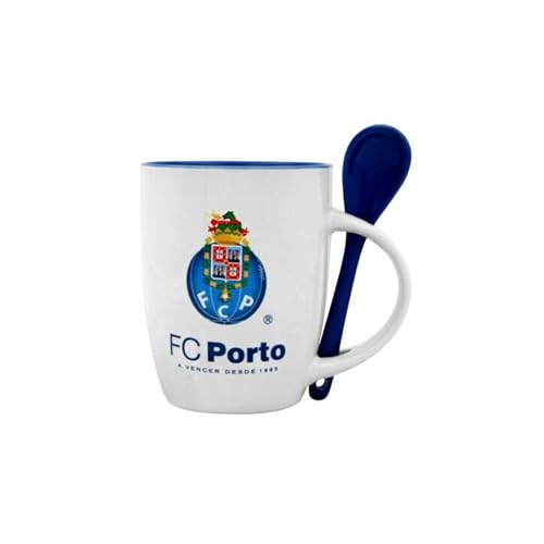 Beyond Happy Porto Dragões Coffret cadeau tasse et cuillère en céramique avec blason de football officiel