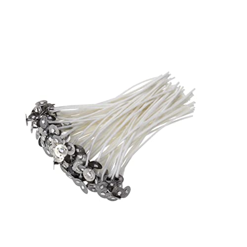 jojofuny 100pcs Candle Lamp Wick Making Wicks for Candles Candle Wicks Craft Bulk Candles Cotton Core White