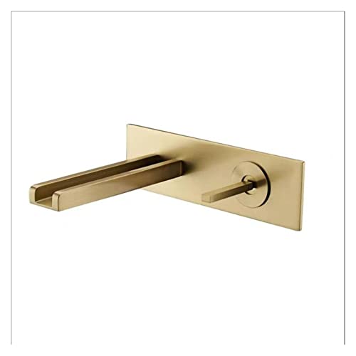 Robinet de lavabo mural eau chaude et froide pour vasque