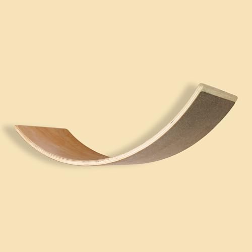 Image of AARIV Wooden Balance Board for Kids & Adults, Waldorf Montessori Toy, Non-Slip Cork Base, Up to 100kg