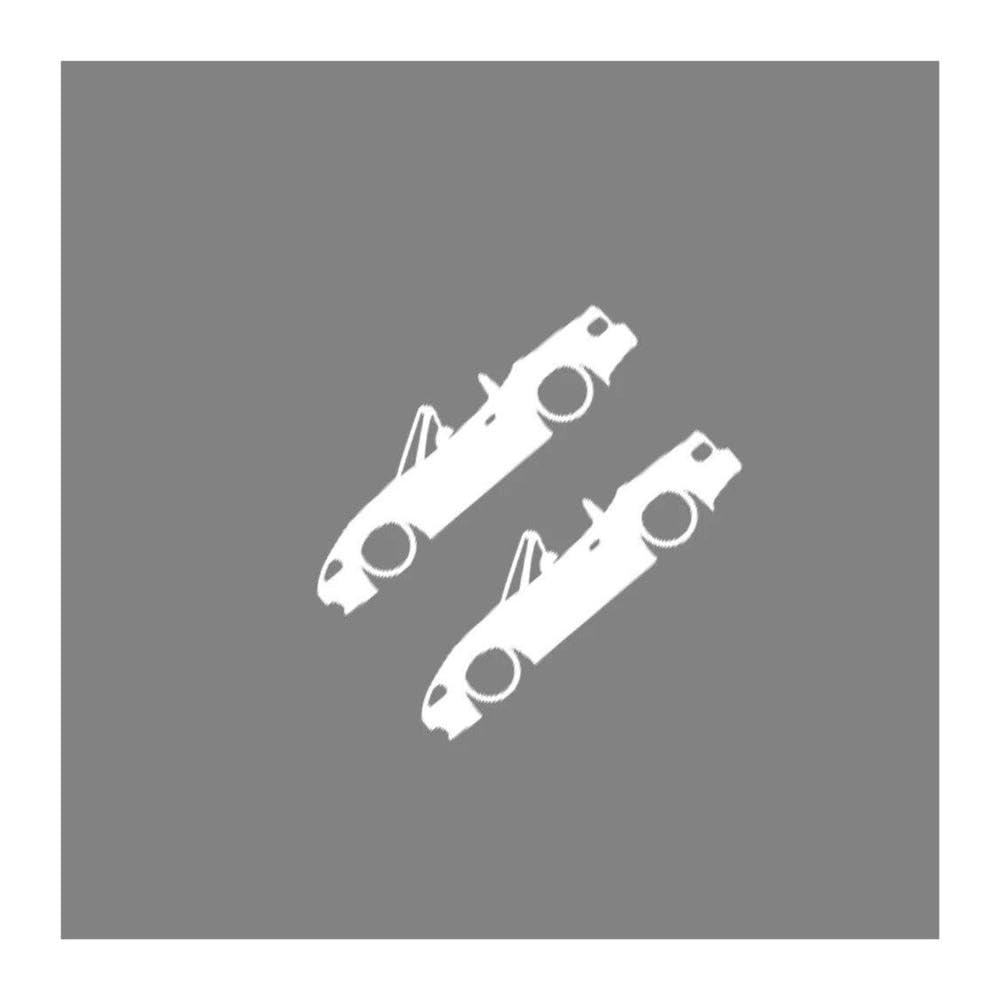 for Mazda MX-5 MX5 Sport Styling Decor Decals Car Outline Sticker(Glossy White,20x5.6cm)