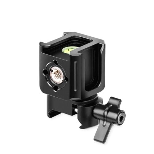 Zeadio Universal NATO Clamp Camera Mount, Quick Release Clamp with 1/4"-20 - Hot Shoe Adapter & Cold Shoe Mount for Monitor, Light, Phone & Mic etc