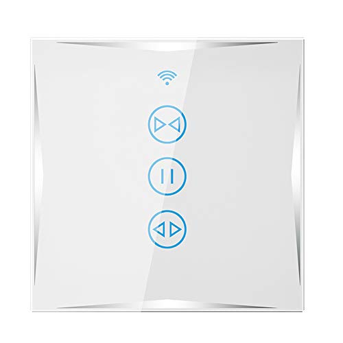 Preisvergleich Produktbild Wlan Rolladenschalter Smart Rolladenschalter, Rolladen Zeitschaltuhr, Energieeinsparung, Steuerbare LED. Jalousien Schalter mit Alexa und Google, Rolladensteuerung (1)