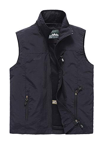 Hbufnha Men's Lightweight Vest Outdoor Windbreaker Vest Jacket For Golf Safari Travel Fishing Hiking Vest - Main Image