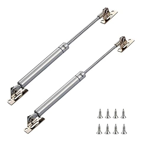 20 N/4,4 Ib/2 kg Gasdruckfedern, 25,4 cm Länge,Hebeunterstützung, Sicherheitszug,Gasfeder,Gasschock,Deckelstrebe,weiches offenes Deckelscharnier für Schrank, Spielzeugbox,Meterbox usw (2 Stück) Cover