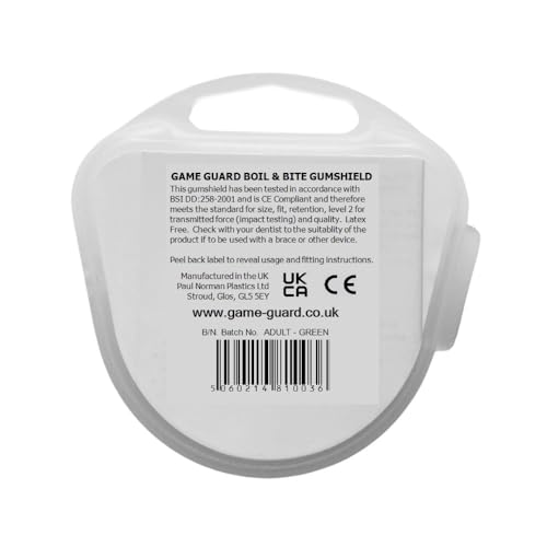Game Guard Boil & Bite Mundschutz Zahnschutz – für Kinder & Erwachsene – Hockey, Boxen, Rugby, Fußball, Kampfsport, MMA, Karate, Kickboxen, Taekwondo, Handball