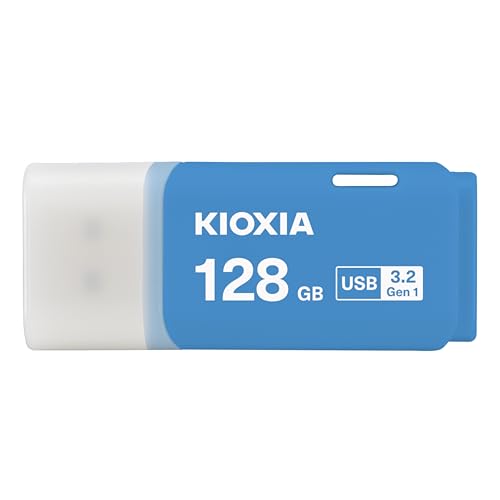 Image of KIOXIA Former Toshiba Memory U301 128GB USB 3.2 Gen 1 Flash Drive - High-Speed, Compact, with 5 Years Warranty (Blue) Made in Japan