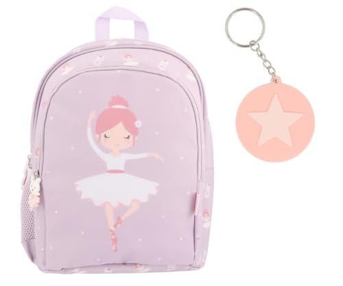 Tutete Mochila escolar para niños | Mochila acolchada de tamaño pequeño ideal para jardín de infantes | 100% RPET con cierre seguro y bolsillos funcionales, Ballet, NIÑO, mochila mediana