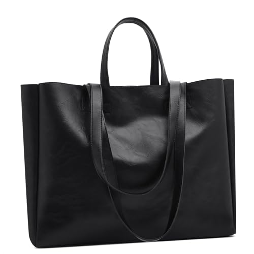 Bolso Tote Grande de Mujer en Cuero Sintético Suave miniatura 1