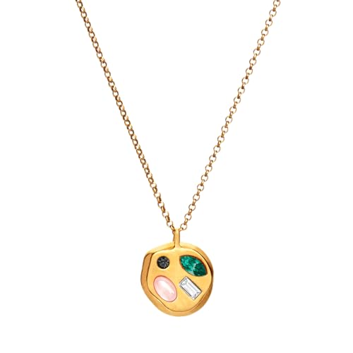 Birthdate 14k Gold Necklace for Women, The May Third Pendant - 16-20in Adjustable 14 Karat Gold Chain with Lobster Clasp - Cadenas de Oro 14k Puro Para Mujer, Ladies Jewelry Birthstone