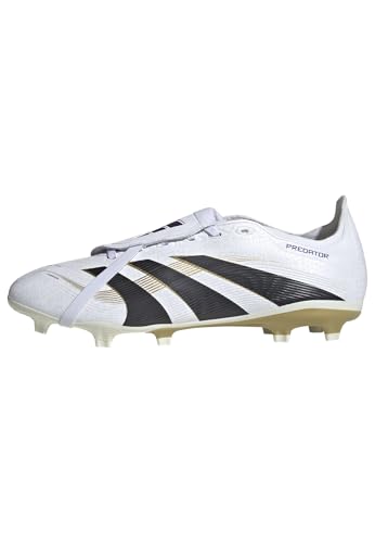 Adidas Unisex League Fold-Over Tongue Firm Ground/Multi Ground, White/Black/Gold Metallic, 9