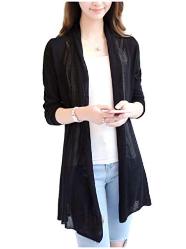 [ヴォンヴァーグ] 上品 無地 シンプル 長袖 uv カット