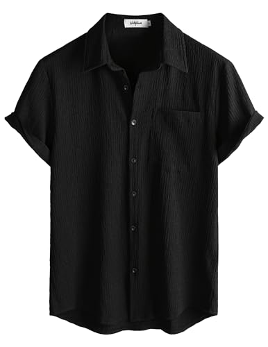 VATPAVE Mens Summer Striped Shirts Button Down Short Sleeve Vintage Beach Hawaiian Shirts with Pocket4