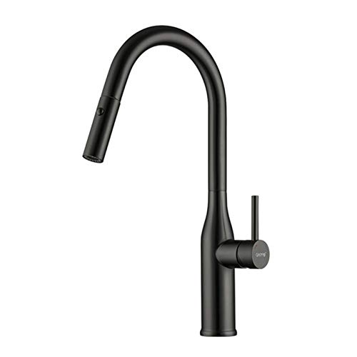 Grue mitigeur de cuisine cascade avec douchette extractible design C - 2